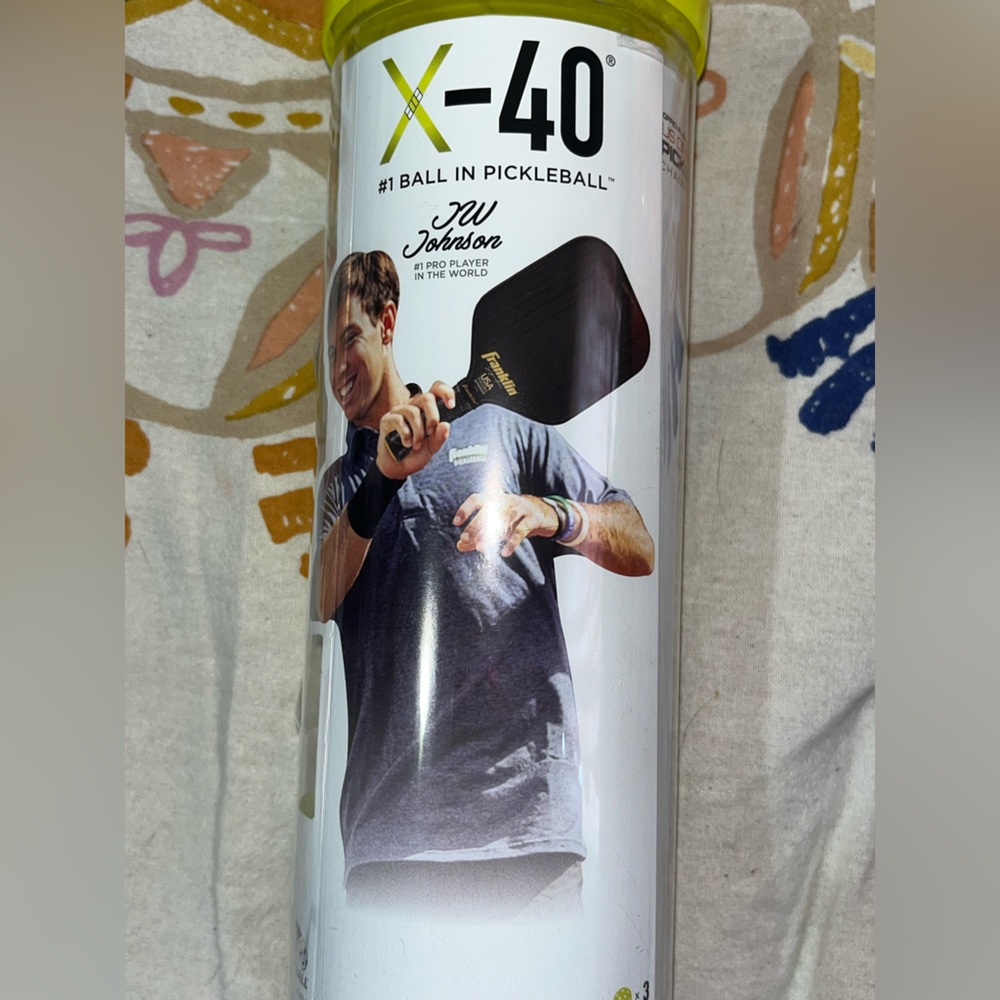 Franklin X-40 Yellow Outdoor Pickleballs 3 Count NEW NWT - Picture 4 of 5